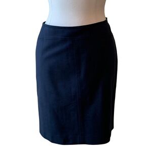 ANN TAYLOR Navy Blue Skirt Size 14 Stretch Straight Fit